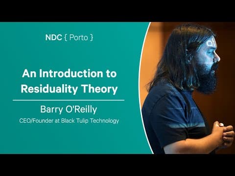 An Introduction to Residuality Theory – Barry O’Reilly, NDC Porto 2024